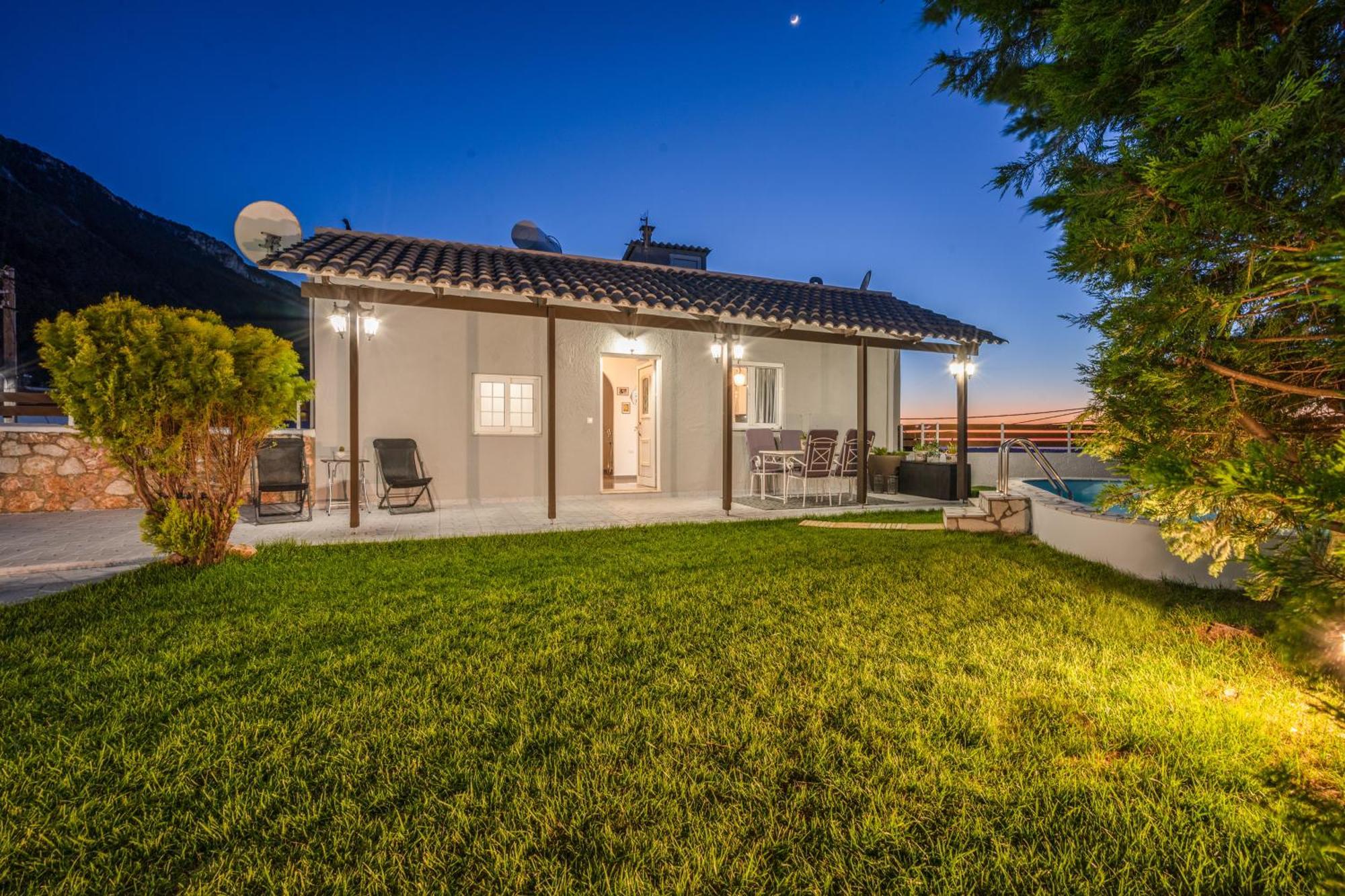 Fontana Luxury Villa Salakos With Pool Near Beach Eksteriør bilde