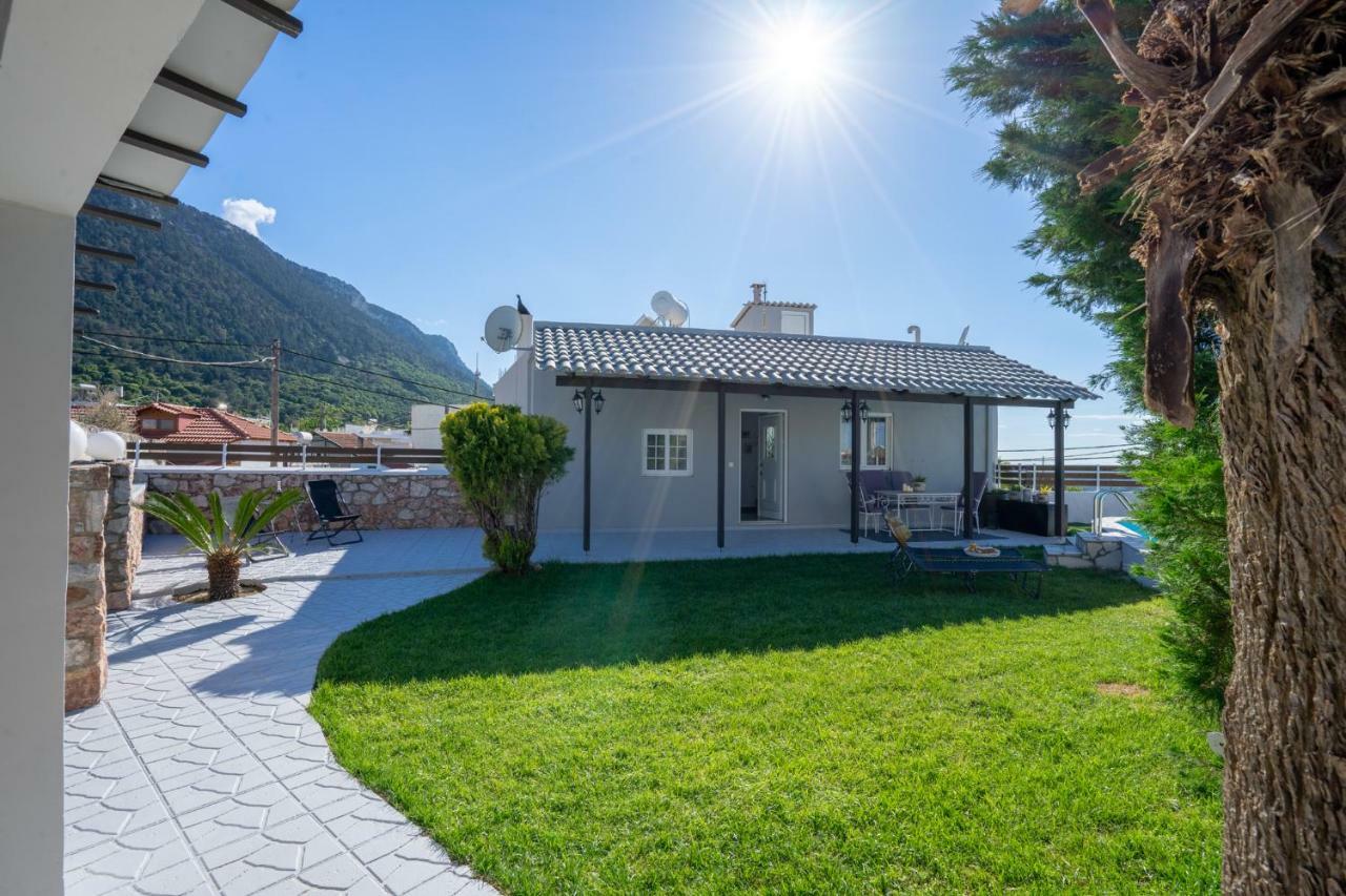 Fontana Luxury Villa Salakos With Pool Near Beach Eksteriør bilde